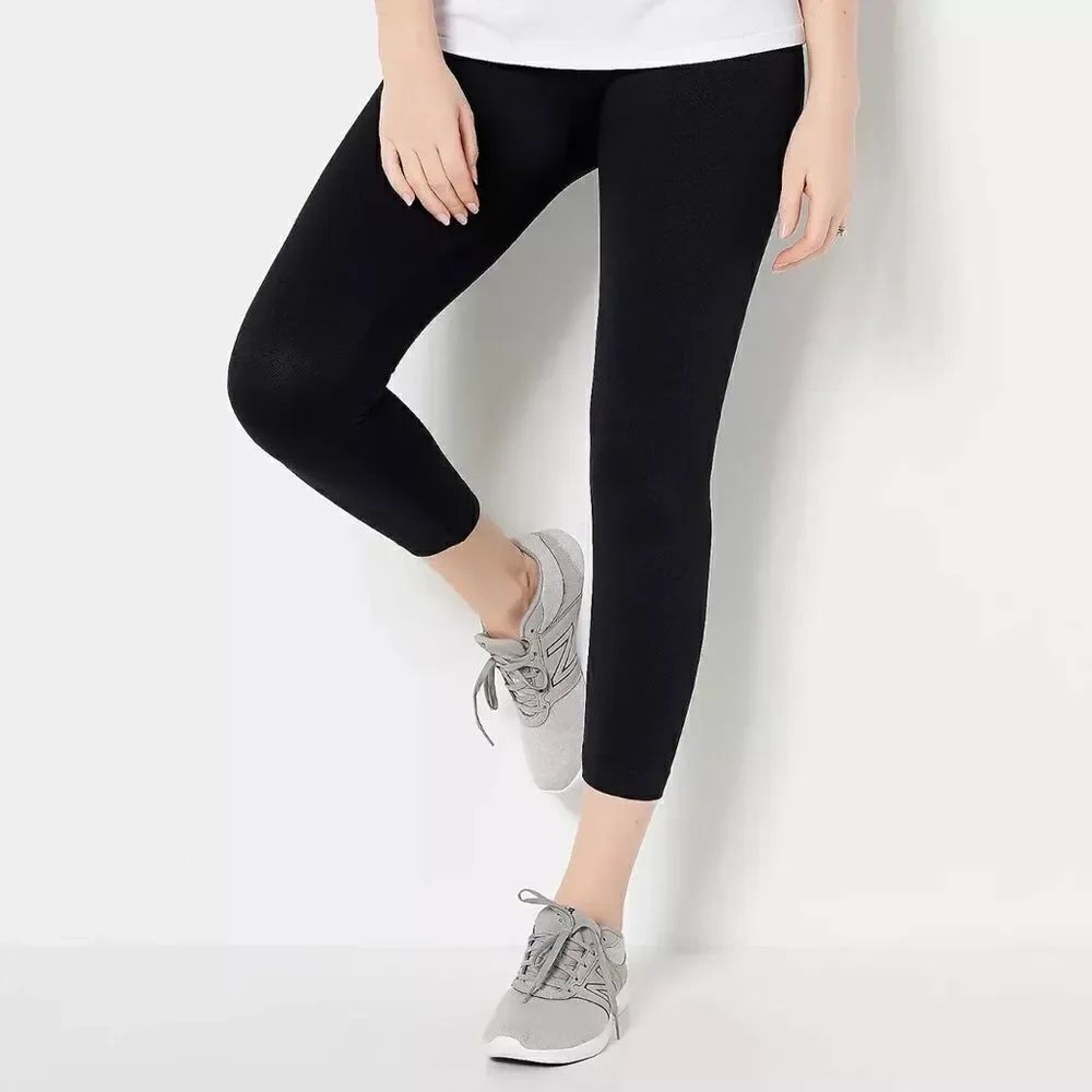 Breezies Tummy Smoothing 3/4 Cropped Leggings